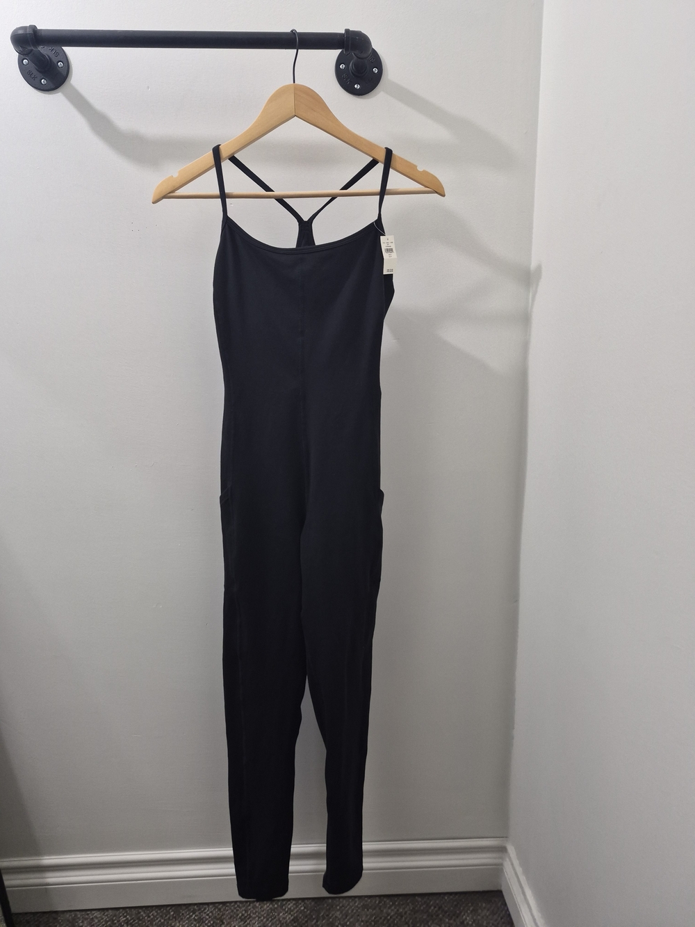 Aerie Black Women's Slim Strappy Jumpsuit